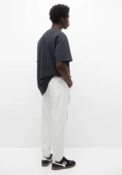 PULL & BEAR Ripped - Jeans Baggy - White -PULL - BEAR Negozio 68e3eca7b8004224955eda6f00036bfa