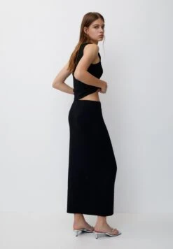 PULL & BEAR Long With Elastic Waistband - Gonna Lunga - Black -PULL - BEAR Negozio 6952577fd15846d587826fce5fb7293f