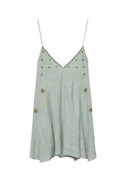 PULL & BEAR Short Strappy Beaded Vestito EstivoLight Green Donna Vestiti PUC21C15N-M11 -PULL - BEAR Negozio 6a46c4756e714d25b17222269b3394e1