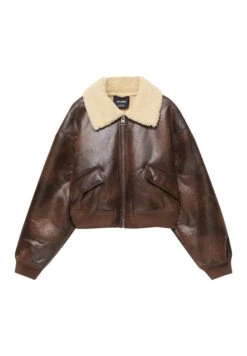 PULL & BEAR AviatorGiacca In SimilpelleDark Brown Donna Giacche E Blazer PUC21U0GX-O11 -PULL - BEAR Negozio 6bea567f2a4b4d498b26a6060d785ca7