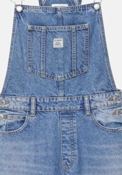 PULL & BEAR Basic- Salopette - Blue Denim -PULL - BEAR Negozio 6d37b0da19db4ef58a522138d127b35a