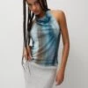 PULL & BEAR Halter Tie Dye CamicettaMulti Coloured Donna Camicie E Bluse PUC21D2KC-T11