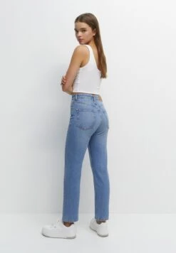 PULL & BEAR High WaistJeans A SigarettaStone Blue Denim Donna Jeans PUC21N0LC-K13 -PULL - BEAR Negozio 6da5702e8f984192a4ba0f407dee59b1