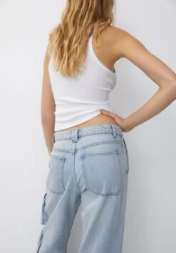PULL & BEAR Wide-Leg Multi-PocketJeans A SigarettaBlue Denim Donna Jeans PUC21N0MM-K11 -PULL - BEAR Negozio 6e513a0892bc49a49ca073aea783cfe8