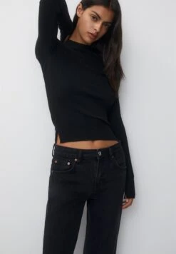 PULL & BEAR Mid-WaistJeans A SigarettaBlack Donna Jeans PUC21N0LT-Q11 -PULL - BEAR Negozio 6e93f833c0a1469784153ceb3210ed02