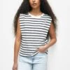PULL & BEAR Striped Sleeveless - Top - White -PULL - BEAR Negozio 6efe2f787a924440924bc6c6f7e9df70