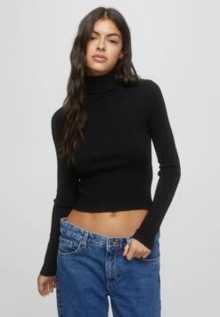 PULL & BEAR TurtleneckMaglioneBlack Donna Maglieria PUC21I0L5-Q11