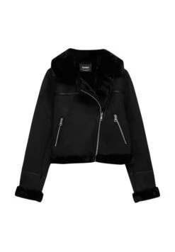 PULL & BEAR Doubl Faced- Giacca In Similpelle - Mottled Black -PULL - BEAR Negozio 72c93711c5b040959f891e32898097f9