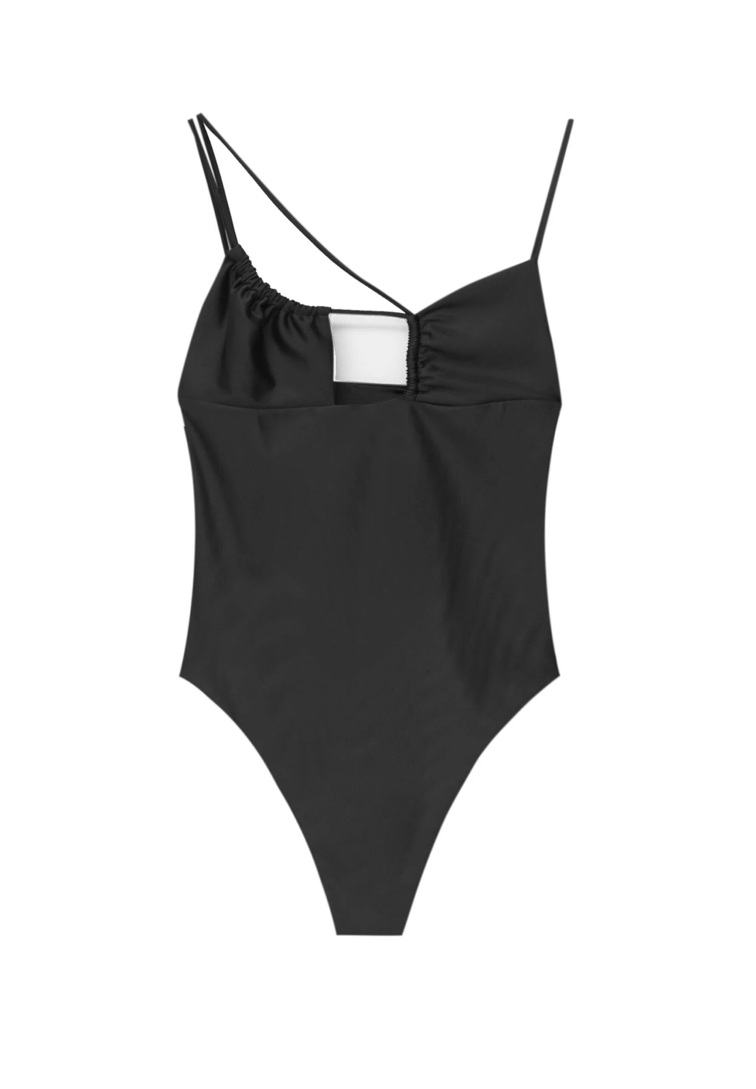 PULL & BEAR With Asymmetric Straps - Costume Da Bagno - Black 6 PULL & BEAR With Asymmetric Straps - Costume Da Bagno - Black - immagine 4