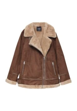 PULL & BEAR Double-Faced LongGiacca Da Mezza StagioneBrown Donna Giacche E Blazer PUC21U0GG-O11 -PULL - BEAR Negozio 765fa24e0415409184de41966d3df13a