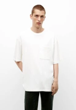 PULL & BEAR Short SleeveWith PocketT-Shirt BasicWhite Uomo T-shirt E Polo PUC22O1N4-A11