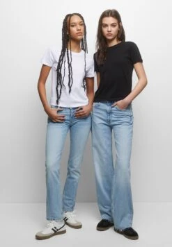 PULL & BEAR Pack OfT-Shirt BasicBlack Donna T-shirt E Top PUC21D29S-Q11