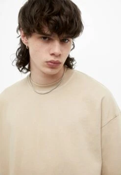 PULL & BEAR Oversize Short Sleeve - T-Shirt Basic - Sand -PULL - BEAR Negozio 79f0923056284b1897d99df876daf970