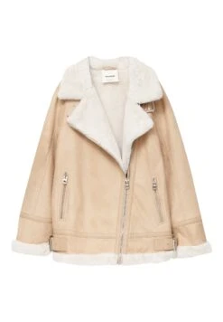 PULL & BEAR Double-Faced LongGiacca Da Mezza StagioneBeige Donna Giacche E Blazer PUC21U0GG-B11 -PULL - BEAR Negozio 7a66ca97b12d44f4bf6ce6825400d020