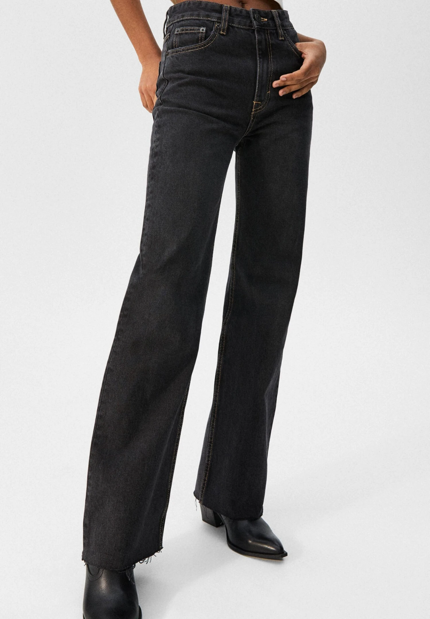 PULL & BEAR Jeans A SigarettaMottled Black Donna Jeans PUC21N0GV-Q11 3 PULL & BEAR Jeans A SigarettaMottled Black Donna Jeans PUC21N0GV-Q11