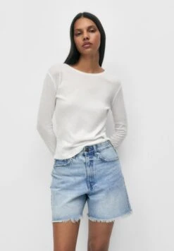 PULL & BEAR Bermuda Shorts Di JeansLight Blue Denim Donna Jeans PUC21S0D8-K12