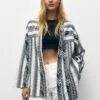 PULL & BEAR Geometric PrintBlazerWhite Donna Giacche E Blazer PUC21G0HZ-A11 -PULL - BEAR Negozio 7ca2531840554d248e584d73c154443f