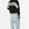 PULL & BEAR STWD STUDIO - Felpa Con Cappuccio - Black