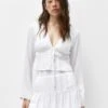 PULL & BEAR With An Elasticated Waist - Camicetta - White -PULL - BEAR Negozio 8178a4f480374ff692a59f0c77c75fde