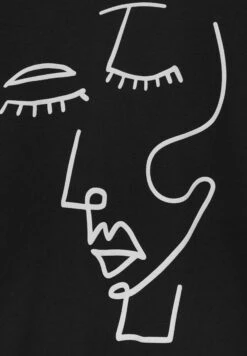 PULL & BEAR With Face Graphic FelpaBlack Donna Felpe PUC21J11P-Q11 -PULL - BEAR Negozio 82e1efe7c42e4eef8900295842c9c44f