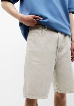 PULL & BEAR Wide-Leg Bermuda - Shorts Di Jeans - Sand -PULL - BEAR Negozio 842e9e1a05d44c468bfd1aaf1180c0c9
