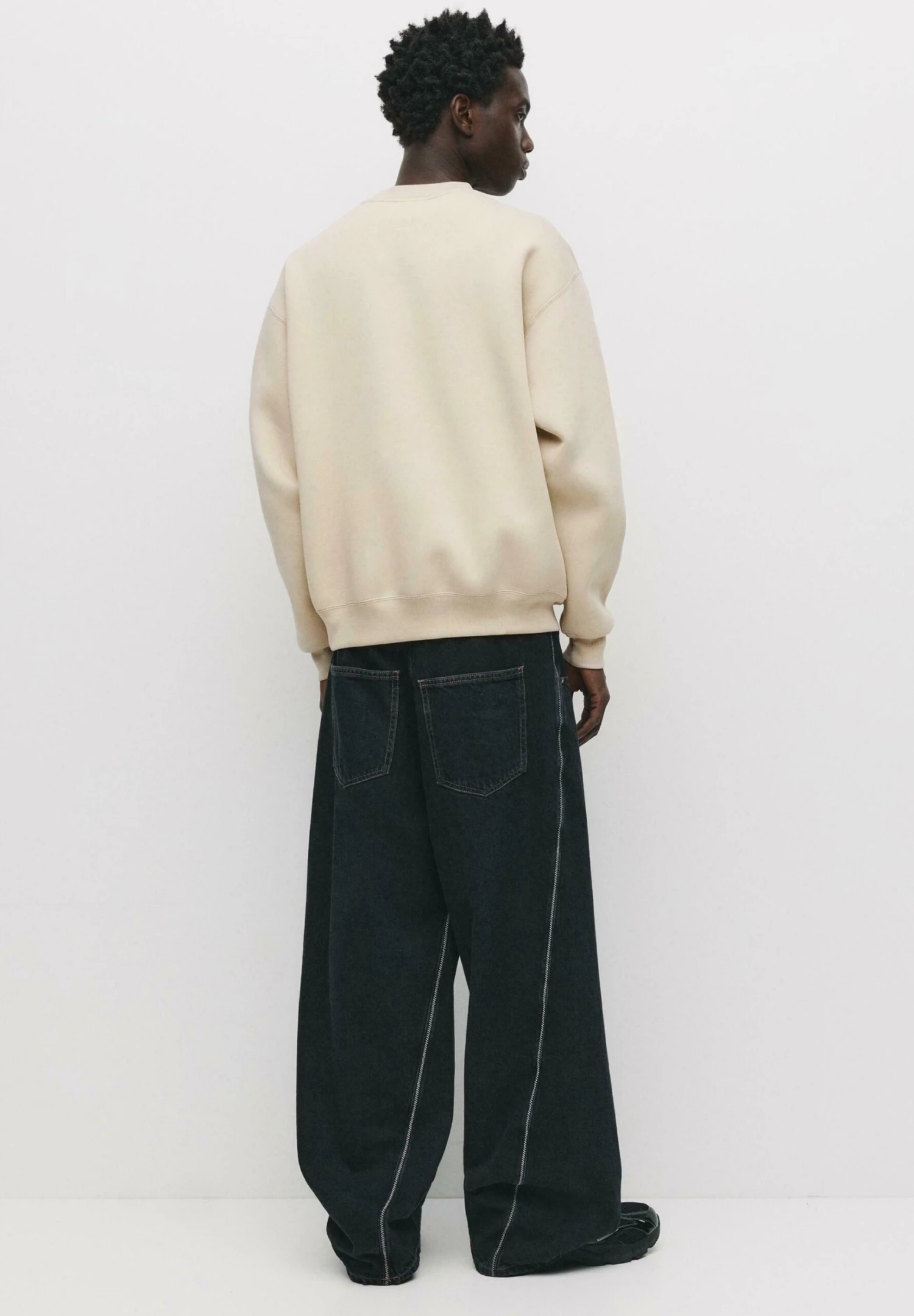 PULL & BEAR ROUND NECK - Felpa - Beige 5 PULL & BEAR ROUND NECK - Felpa - Beige - immagine 3