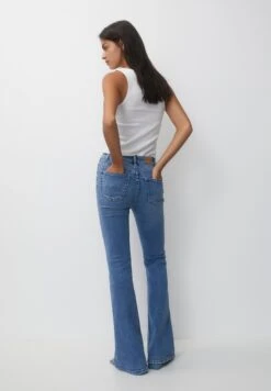 PULL & BEAR High-WaistJeans A ZampaBlue Denim Donna Jeans PUC21N0LO-K12 -PULL - BEAR Negozio 86df4a96b0374d009616b3993bf78ed5