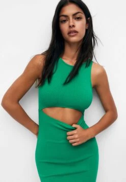 PULL & BEAR Long Cut OutTubinoGreen Donna Vestiti PUC21C12U-M11 -PULL - BEAR Negozio 8a927cc37d444330b41ef2a776de3e25