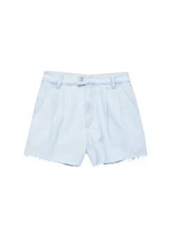 PULL & BEAR Darted - Shorts Di Jeans - Stone Blue Denim -PULL - BEAR Negozio 8b3dfad1baed45128a99abd2d33f1b9c