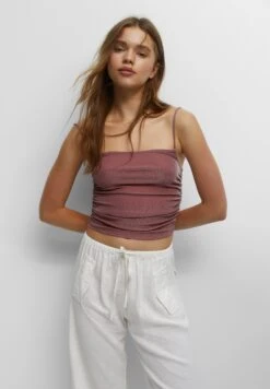 PULL & BEAR PartyTopBerry Donna T-shirt E Top PUC21D2I4-I11