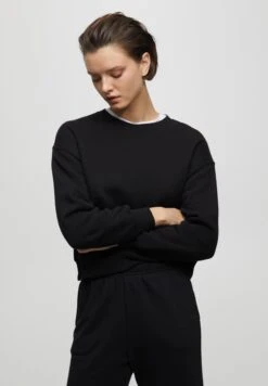 PULL & BEAR SetFelpaMottled Black Donna Felpe PUC21J0VP-Q11 -PULL - BEAR Negozio 8e6ce968afb54ae28b7f6bb3c79eb16e