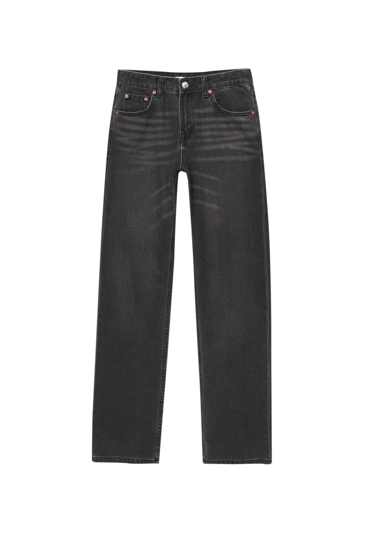 PULL & BEAR Mid Waist- Jeans A Sigaretta - Black 8 PULL & BEAR Mid Waist- Jeans A Sigaretta - Black - immagine 6
