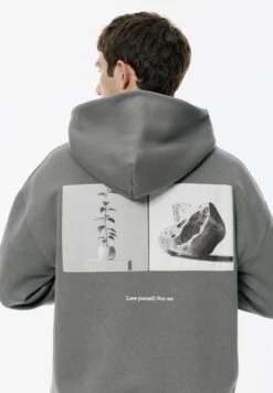 PULL & BEAR WITH SLOGAN - Felpa Con Cappuccio - Light Grey -PULL - BEAR Negozio 8ef4f436f32a43ff8101393062405dbc