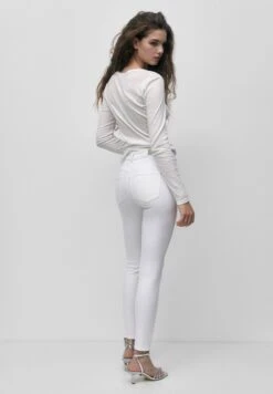 PULL & BEAR High-Waist - Jeans Skinny Fit - White -PULL - BEAR Negozio 8f20a998010d470d895ae7b252123a30