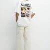 PULL & BEAR Blink 182 - T-Shirt Con Stampa - White