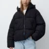 PULL & BEAR Hooded Puffer With Pockets - Giacca Invernale - Black -PULL - BEAR Negozio 8ff713b32cf447ccbd785aafaf659459