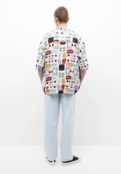 PULL & BEAR Print Short SleeveCamiciaWhite Donna Camicie E Bluse PUC210099-A11 -PULL - BEAR Negozio 9258b60118bf4b75a25d98f3cc914398