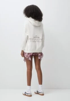 PULL & BEAR Slogan Felpa Con CappuccioBeige Donna Felpe PUC21J11C-B11 -PULL - BEAR Negozio 9283680f21bc47d4b512b476f102709d