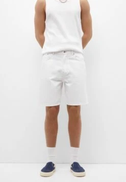 PULL & BEAR BermudaShorts Di JeansWhite Uomo Jeans PUC22F0CB-A11