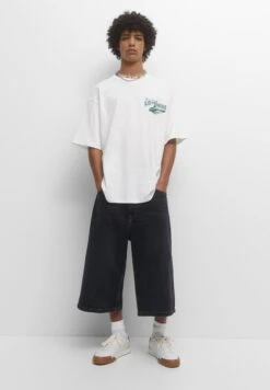 PULL & BEAR Short SleeveT-Shirt Con StampaWhite Uomo T-shirt E Polo PUC22O1PV-A11 -PULL - BEAR Negozio 932cfbdba1404973b6cf588c5a741201