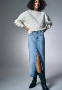 PULL & BEAR Long - Gonna Lunga - Dark Blue -PULL - BEAR Negozio 940219876ce34eeeb94e577c67e2fd31