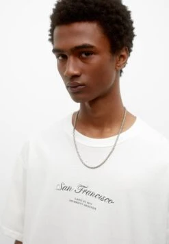 PULL & BEAR San FranciscoT-Shirt Con StampaWhite Uomo T-shirt E Polo PUC22O1N2-A11 -PULL - BEAR Negozio 9513c0adc8694deeaa82bd2969a433c9