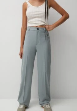 PULL & BEAR Formal Straight-Leg PantaloniLight Grey Donna Pantaloni PUC21A0SM-C11
