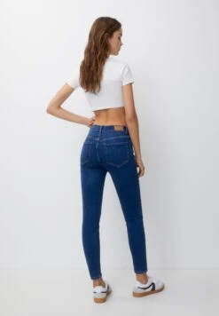 PULL & BEAR Mid-WaistJeans Skinny FitBlue Denim Donna Jeans PUC21N0M5-K11 -PULL - BEAR Negozio 96e5c7f434fa470c8aaf483b4e3902f6