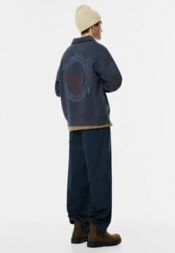 PULL & BEAR EMBROIDERED - Felpa - Dark Blue -PULL - BEAR Negozio 9ac0adaaa31149d9910c183cabc2d973