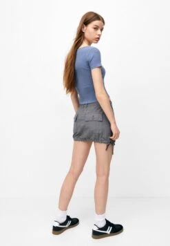 PULL & BEAR With An Elastic WaistbandMinigonnaMottled Dark Grey Donna Gonne PUC21B0JN-C11 -PULL - BEAR Negozio 9ae4f5a85d0c4727bc135b31d480068f