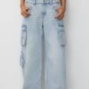 PULL & BEAR Adjustable HemsJeans A SigarettaLight Blue Denim Donna Jeans PUC21N0LZ-K11 -PULL - BEAR Negozio 9c4420f611634d7792db53ead048e82c