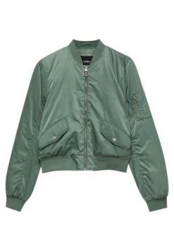 PULL & BEAR BasicGiubbotto BomberKhaki Donna Giacche E Blazer PUC21G0EN-N11 -PULL - BEAR Negozio 9c7933467b5748c59b7313ec2b1f2fb8