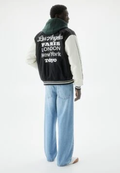 PULL & BEAR Cities VarsityGiubbotto BomberBlack Uomo Giacche PUC22T0T5-Q11 -PULL - BEAR Negozio 9e330b5274954133be2f91aad8f58892