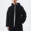 PULL & BEAR Rubberised - Parka - Black -PULL - BEAR Negozio 9e3c4979f37e4bf9b9e1907136777eb4